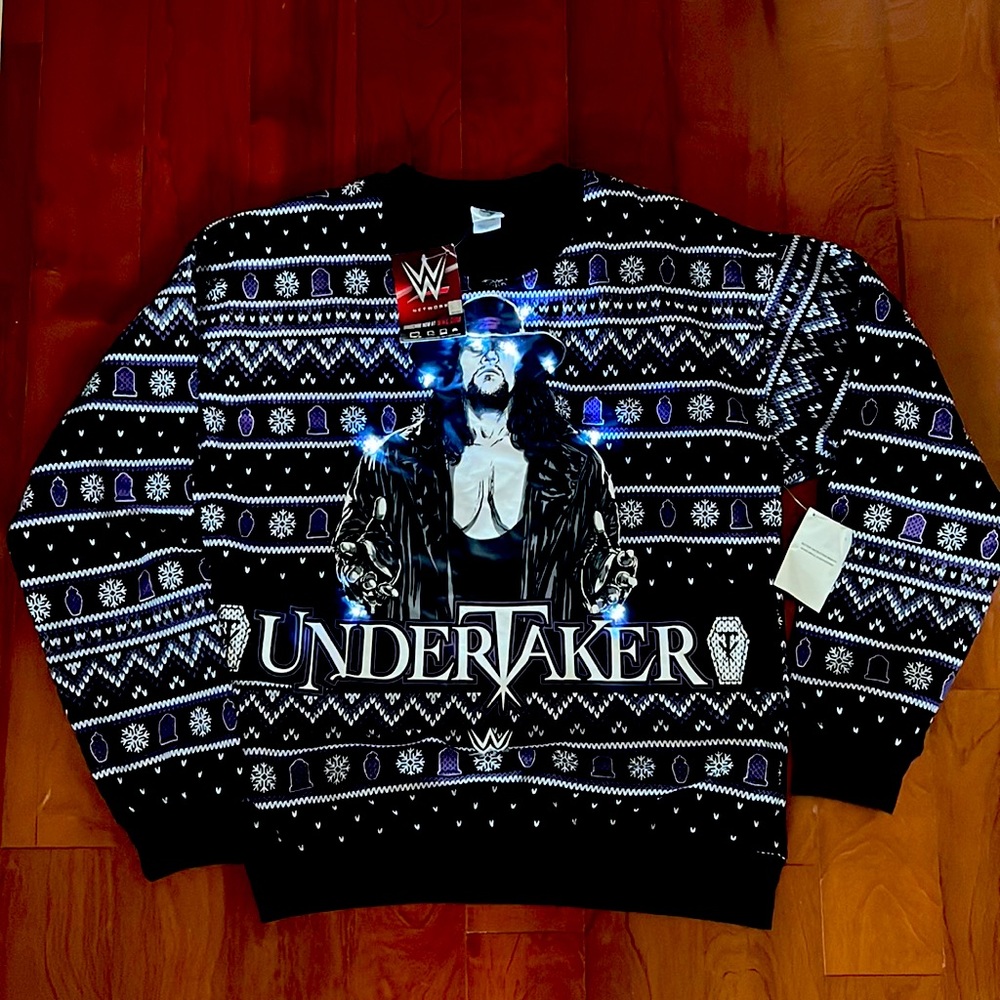 WWE Undertaker Christmas sweater (light up)